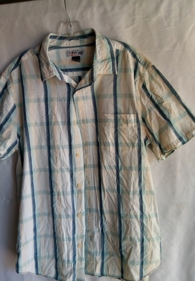 Urban Up L Mens Plaid Short Sleeved Shirt - Picture 1 of 2
